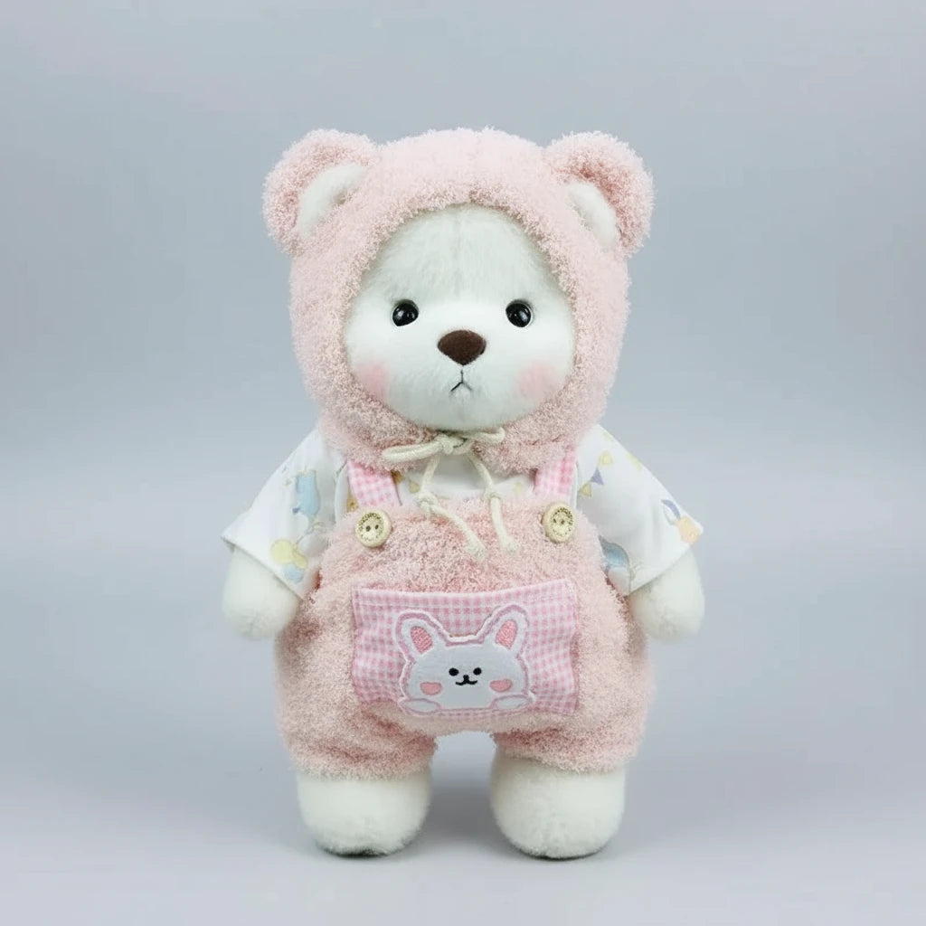 HugBear pink sheep teddy bear outfit