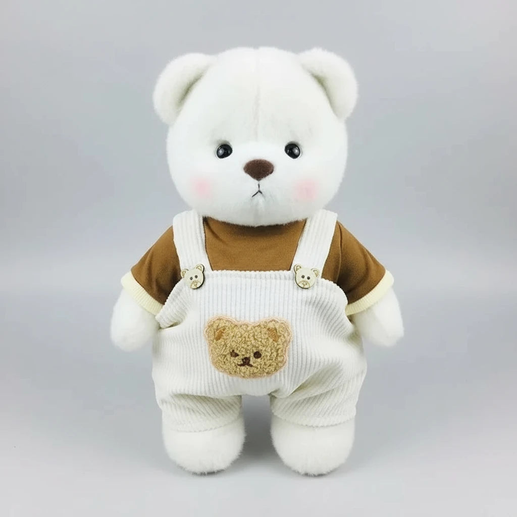 HugBear teddy bear with brown overalls