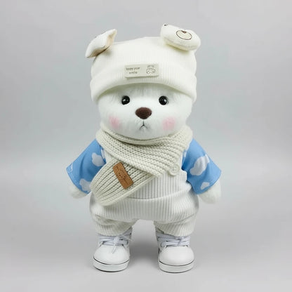 HugBear White Overalls Cool Bear