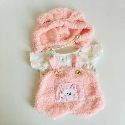 HugBear pink sheep teddy bear outfit