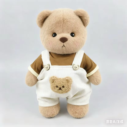 HugBear teddy bear with brown overalls